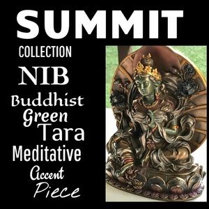 ▪️NIB▪️SUMMIT▪️Buddhist Green Tara Accent Statue